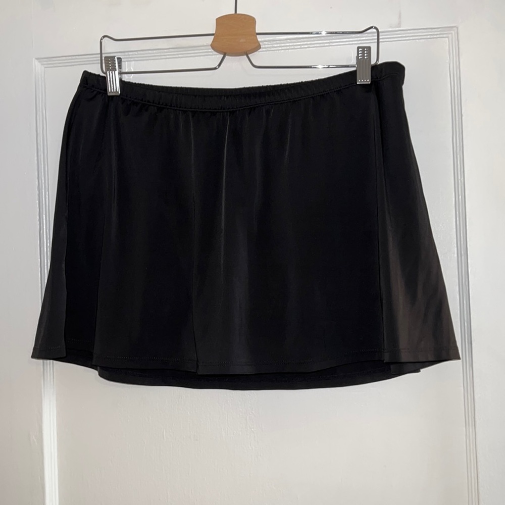 Swimsuitsforall Black Swim Skirt Bottom Size 20